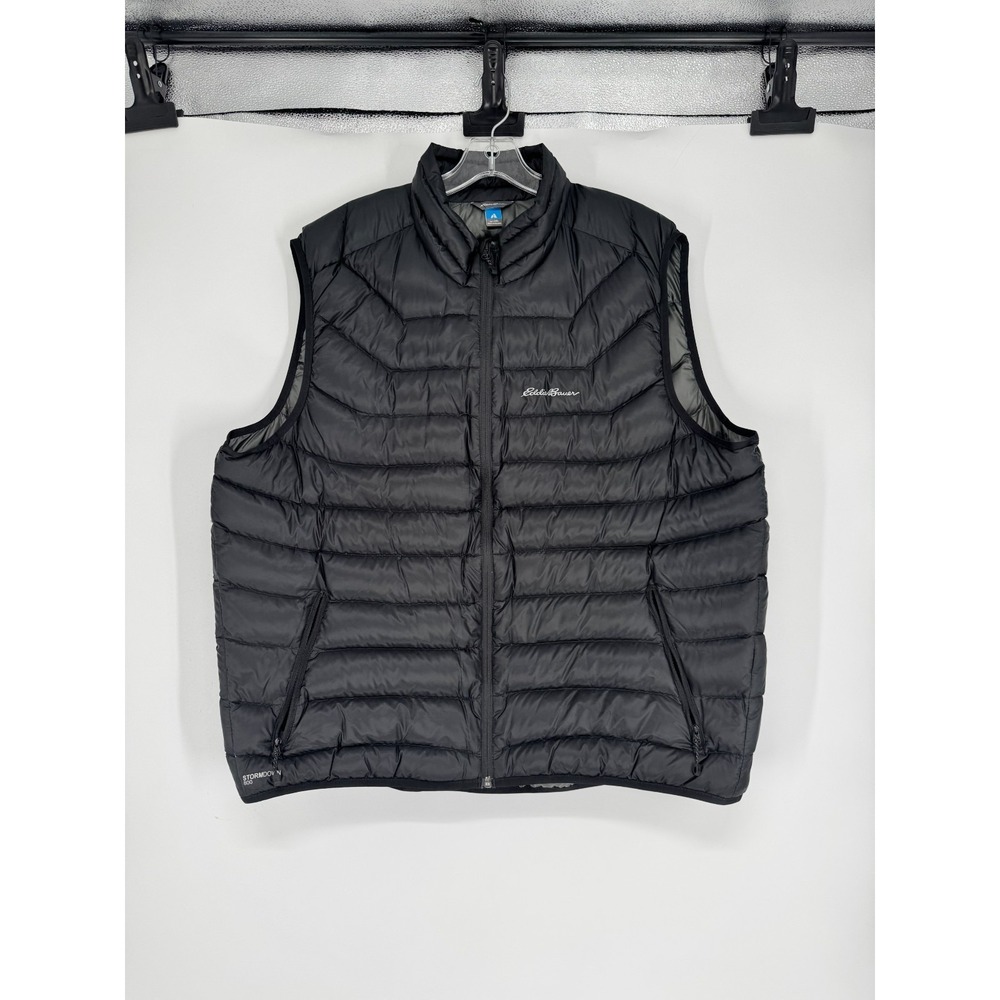 Eddie Bauer First Ascent Puffer Vest Mens 2XL 100% Goose Down Insulated Fill
